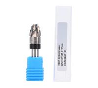 Fafeicy Broca Enrutadora de Corte a Ras en Espiral, Rodamiento Superior para Recorte Preciso y Expulsión de Viruta en Espiral, con Vástago de 8 Mm, Diámetro de Cortador de 12 Mm,