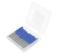 Fafeicy Brocas de Enrutador de Acero de Tungsteno de 10 Piezas, Diámetro de Vástago de 3.175 Mm, para Fresador de Grabado de Madera con Molienda de Espejo Preciso (45*0.2)