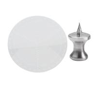 Fafeicy Buscador de Centros de Círculo Redondo, Herramienta de Brújula Acrílica de 300 Mm para Centrar con Precisión en Tornos de Madera y Proyectos de Manualidades