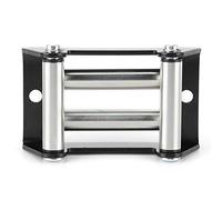 Fafeicy Cable de Guía de Cabrestante Universal, Guía de Rodillo de Cabrestante de Metal Resistente, Distancia del Orificio de 110 Mm para Aplicaciones Todoterreno y de Remolque