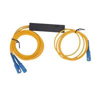 Fafeicy Cable Divisor de Fibra óptica 1 a 2, Material ABS, Rendimiento de Baja Pérdida, Longitud de Onda de 1310 a 1550 NM, Ideal para Aplicaciones de Telecomunicaciones y Redes