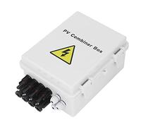 Fafeicy Caja Combinadora Fotovoltaica Interruptor de Rendimiento del Panel Solar de 4 Cuerdas con Circuito de 63 A para Uso en Exteriores de Vehículos Recreativos Solares Material de PC Resistente