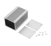 Fafeicy Caja de Carcasa de Aluminio 40x50x80 Mm para Proyectos de PCB Caja de Instrumentos Electrónicos de Bricolaje con Diseño de Disipación de Calor de Disipación de Gris
