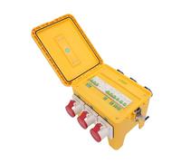 Fafeicy Caja de Distribución de EnergíA, Caja de Distribución de EnergíA para Exteriores de 16 A con Enchufes Hembra 3P 4P CEE, para Construcción, Jardín Industrial, Hogar