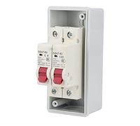 Fafeicy Caja de Distribución para Exteriores, Carcasa de Plástico IP65 con Características a Prueba de Lluvia, Protección de Circuito Confiable para Uso Residencial y Comercial (C6+C20)