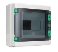 Fafeicy Caja de Distribución Resistente a la Intemperie de 8 Vías, Protección IP65, Caja de Disyuntor ABS Duradera, Adecuada para el Hogar, Taller, Hotel, Centro Comercial, Estación de Carga de