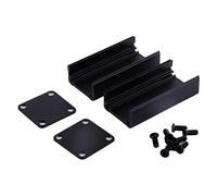 Fafeicy Caja de Instrumentos PCB de Aluminio 50x25x25 Mm, Caja de Enfriamiento Electrónica Extruida con Superficie de, Recinto de Proyecto de Bricolaje para Tableros de Circuito