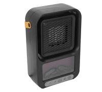 Fafeicy Calefacción de Espacio de Escritorio Ventilador de Calefacción Eléctrica Portátil Más Seguro para la Oficina del Dormitorio con Control Remoto (EU enchufe 220V)