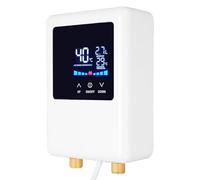 Fafeicy Calentador de Agua Pequeño Calentador de Agua sin Tanque de 3000 W con Pantalla Digital LCD para Debajo del Fregadero en Baño y Cocina (Enchufe europeo 220V)