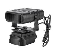 Fafeicy Calentador de Espacio Inalámbrico ABS Calentador de Espacio con Batería Ventilador Silencioso de 2 Modos con Protección contra Sobrecalentamiento de Inclinación para Taller de