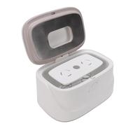 Fafeicy Calentador de Toallita para Bebés, Calentador de Pañales de Toallita Usb con de Calefacción PTC 3 Configuraciones de Temperatura Ajustable Flip Top Night Light