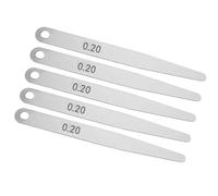 Fafeicy Calibrador de Espesores de Acero Inoxidable, en 0,2 para Soldadura e Inspección, Fácil de Usar, Alta Precisión para Medir el Tamaño y el Tamaño de la Ranura (0.2)