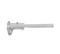 Fafeicy Calibrador Vernier de Acero Inoxidable, Herramienta de Medición Portátil de Rango de 0-80 Mm con Escala Dual, para Procesamiento Mecánico de Objetos Pequeños