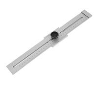 Fafeicy Calibre de Marcado, Regla de Trazado de Acero Inoxidable con Precisión de 0,1 Mm, Herramienta de Medición Compensada de 0 300 Mm para Construcción de Carpinteros de Carpintería