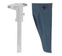 Fafeicy Calipitadora Vernier de Acero Inoxidable, 0-80 Mm/3.15 Pulgadas de Doble Escala 4 Modos de Medición para el Paso de Profundidad del Diámetro Exterior Interno con Diseño a Prueba
