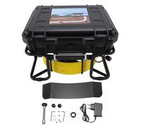 Fafeicy Cámara de Alcantarillado de 30 M, Cámara de Inspección de Tubería de Drenaje de 18 Mm 1080p con Pantalla IP IP de 9 Pulgadas IP68 Tarjeta de Almacenamiento de 32 GB para la (Enchufe de la UE)