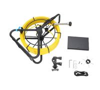 Fafeicy Cámara de Inspección de Alcantarillado 50M Endoscopio de Inspección de Tuberías de 18 Mm Pantalla 1080P HD de 5 Pulgadas con Grabadora DVR 6 LED Tarjeta de Memoria de 32 GB IP68