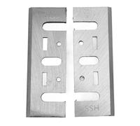 Fafeicy Candillas de Cepillador de 2 Piezas HSS 82 Mm Cantalleros Eléctricos, Cuchillas de Acero de Alta Velocidad Resharpenables para Madera Dura, Madera Blanda