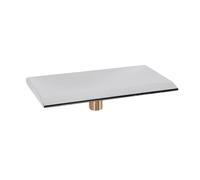 Fafeicy Caño de Cascada Rectangular G1/2, Rosca Macho, Aliviadero de Cascada de Baño de Acero Inoxidable para Piscina, Estanque, Características de Agua Al Aire Libre