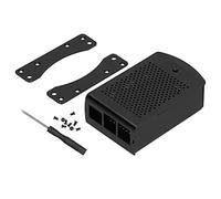 Fafeicy Carcasa para, Carcasa de Disipación de Calor de Aleación de Aluminio para 2 3 B Enfriamiento Eficiente Fácil Instalación Negro Brillante, Controles