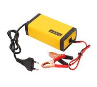 Fafeicy Cargador de Batería Inteligente 12V 28W con Pantalla LCD, Multifuncional, Enchufe UE 220V, para Coche y Motocicleta