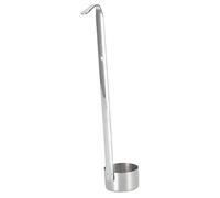 Fafeicy Cazo de Vino de Acero Inoxidable 304, Cuchara Medidora de Vino de Largo con Pico Vertedor, Gancho de con Orificio para Colgar, Cucharón para el Hogar, Bar, Restaurante, Tienda, Contenedor de