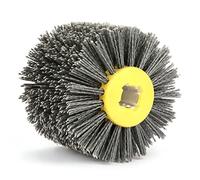 Fafeicy Cepillo de Rueda de Trefilado, Rueda de Pulido de Grano 80 para Madera y Metal, Alta Eficiencia, Herramienta de Pulido para Carpintería y Mantenimiento de Muebles