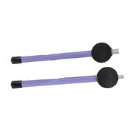 Fafeicy Cepillos de Batería Juego de 2 Cepillos de Tambor Retráctiles de Alambre de Acero de Goma de Acero con Alto Contenido de Carbono Tonos Suaves y Nítidos para Caja de Batería Práctica de Jazz