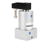 Fafeicy Cilindro Neumático Rotativo de Doble Efecto Prensa de Esquina de Sujeción en ángulo de 90 Grados Herramienta de Oscilación de Aire 25 Mm 0,8 MPa con Aleación de Aluminio p (ACK25-90R)