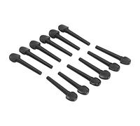 Fafeicy Clavijas de ébano, 12 Piezas Clavijas de Afinación para Viola de Afinación para Viola 8,7 Cm de Madera con Ojo de Madera de ébano para Violín, Guitarra Acústica, Instrumento Oud, Violonchelo