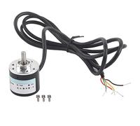 Fafeicy Codificador de Eje Codificador Rotatorio Incremental ABZ 3 Fases 1000B 1024B DC 5 24V 30KHZ Eje de 0.236 in 3000 6000rpm con Acoplamiento Flexible para Ingeniería de (1000Z)