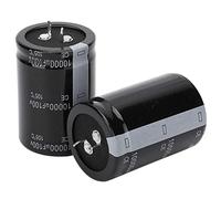 Fafeicy Condensador Electrolítico de 10000 UF, Lata Grande de 105 Grados, Complemento de Baja Impedancia de 100 V para Proyectos de Bricolaje