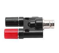 Fafeicy Conector Adaptador de Poste de Encuadernación U25 BNC Hembra a 4mm con Núcleo de Latón de Carcasa Retardante de Llama ABS para Equipos de Prueba Eléctrica