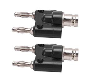 Fafeicy Conector Banana BNC Adaptador de Enchufe Banana de Doble Chapado en Latón Conector Hembra de 4 Mm 500 V ABS Aislado para Instrumentos Electrónicos Equipos Industriales