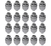 Fafeicy Conector de Conducto Apretado Líquido de 1/2 Pulgada, Conector de Nylon 6 de Ajuste No Metálico, Retardante de Llama 94V 2 Instalación Rápida