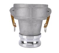 Fafeicy Conector de Manguera Tipo DA Reductor de Acoplamiento de Leva y Ranura de Aluminio Rosca Hembra de 4 Pulgadas X Rosca Macho de 3 Pulgadas Flujo Suave para Riego Transferen