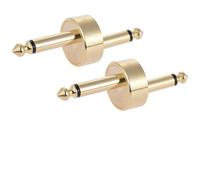 Fafeicy Conector de Pedal de Efecto de Guitarra, Acoplador Tipo Z, Transmisión de Señal de bajo Ruido, Conector Macho de 1/4 de Pulgada para Accesorio de Placa de Pedal de Guitarra