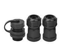 Fafeicy Conector RJ45 Impermeable IP67 CAT5/6 Hembra 8P para Cable de Red, Compatible con Equipos de Seguridad, Electrodomésticos y Dispositivos Digitales, Incluye 2 Housing