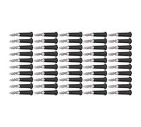 Fafeicy Conector Tipo Banana Soldado, Conector Tipo Banana para Linterna de Aleación de Zinc ABS, de Altavoz de 50 Piezas para Enchufe de 4 Mm, Corriente Máxima de 10 A (BLACK)