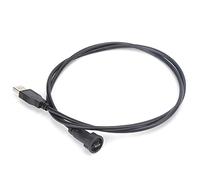 Fafeicy Conector USB de Montaje en Panel Resistente Al Agua con Cierre a | Conjunto de cables con cierre rápido, USB 2.0 macho a macho, contactos de latón, sellado hermético al polvo, para equipos