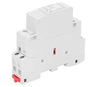 Fafeicy Contactor Modular 2P, 50Hz 2NO 25A Carcasa de Plástico | Interruptor electromagnético bipolar, vida útil eléctrica de ciclo de 100 K, máximo de 100 operaciones diarias, carcasa