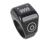Fafeicy Contador Digital de Dedo de Dedo Inteligente IP67 IP67 Rain, Recargable Contadores Electrónicos de Clicker de Conteo para Deportes, Entusiastas de la Condición Física, Plástico (22MM)