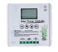 Fafeicy Controlador de Carga Híbrido Solar Eólico de 12 V 24 V, Controlador de Potencia de Doble Canal MPPT Boost 20 A con Pantalla LCD, Chip de Muestreo de Alta Precisión para Carga de Batería (30A)