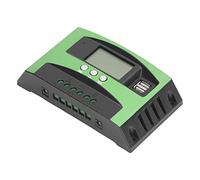 Fafeicy Controlador de Carga Solar Controlador de Panel Solar Regulador 12 V 24 V Pantalla LCD Automática con Salida USB Protección Inversa de Sobrecarga de Cortocircuito para el (100A)