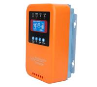 Fafeicy Controlador de Carga Solar MPPT con Pantalla LCD, Cubierta de ABS y Disipador de Calor de Aluminio para Estaciones de Sistemas de Farolas Solares, Batería de 36 V, 48 V, 96, 99% de