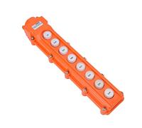 Fafeicy Controlador de Grúa, Interruptor de Botón Pulsador de 8 Vías, Voltaje Nominal 220V 500V, para Aplicaciones de Elevación Industrial