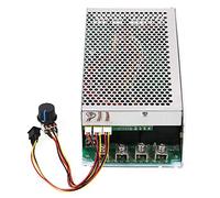 Fafeicy Controlador de Motor DC 10V-50V 5000W PWM Velocidad Ajustable | Control Reversible con Alta Corriente de 200A, Señal de 0-5V, Ventilador de Enfriamiento Forzado para Motor de