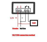 Fafeicy Controlador de Temperatura Digital Inteligente Termostato de Enfriamiento de Calefacción de Microcomputadores para Congelador Doméstico - 12V/24V/110-220VAC (110-220V)
