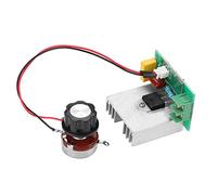 Fafeicy Controlador de Velocidad del Motor de CA de 4000W y 40A, Regulador de Voltaje, Atenuador SCR para Bomba de Bombilla de Ventilador con Protección Múltiple Ajustable de 0-220V