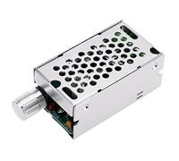 Fafeicy Controlador de Velocidad del Motor de CC Ajustador PWM 12 V 24 V 36 60 10 A 400 W con Interruptor de Control para Motor de Cepillo de CC